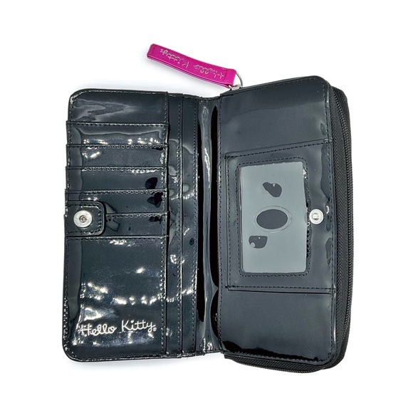 SANRIO HELLO KITTY LOUNGEFLY  Quilted Patent Zip Around Wallet - Picture 3 of 9